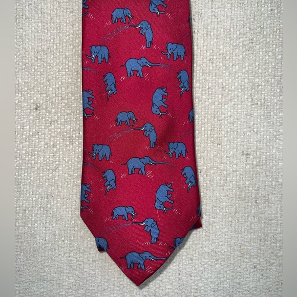 Hermes Other - Hermes Authentic Silk Tie Elephant
